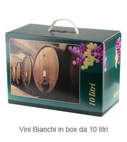 vini bianchi in box